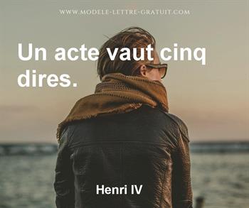 Citation de Henri IV