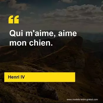 Citation Henri IV