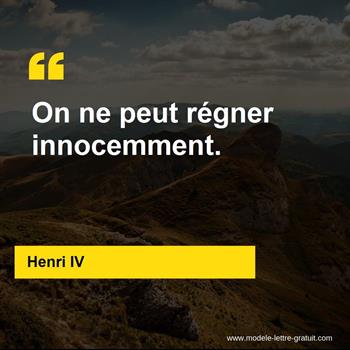 Citation Henri IV