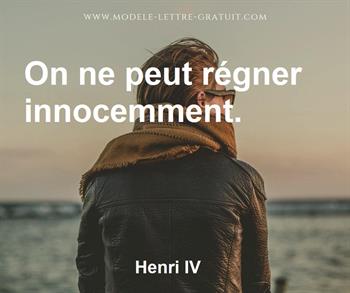 Citation de Henri IV