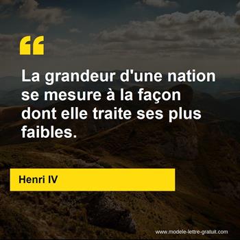 Citation Henri IV