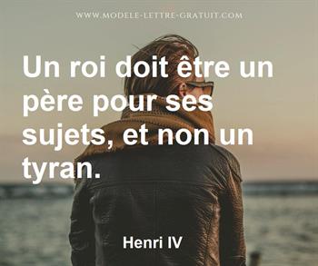 Citation de Henri IV