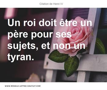 Citations Henri IV