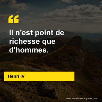 Citation Henri IV