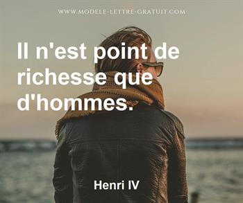 Citation de Henri IV