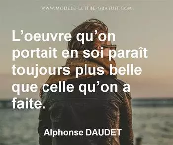 Citation de Alphonse DAUDET