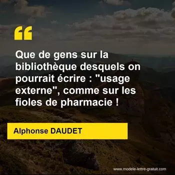 Citation Alphonse DAUDET