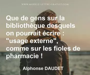 Citation de Alphonse DAUDET