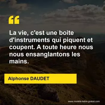 Citation Alphonse DAUDET