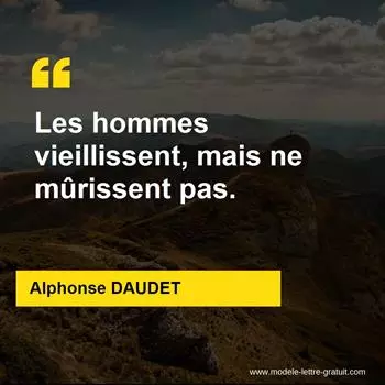 Citation Alphonse DAUDET