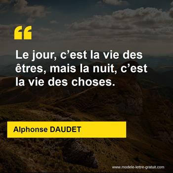 Citation de Alphonse DAUDET