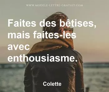 Citation de Colette