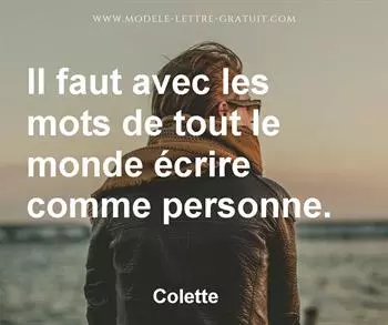 Citation de Colette