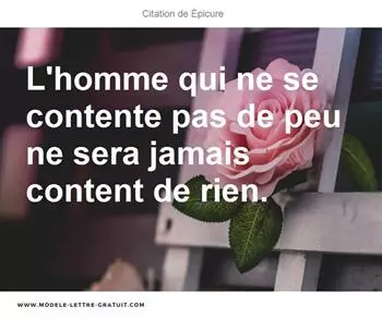 Citations Épicure
