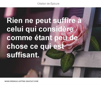Citations Épicure