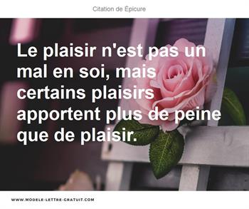 Citations Épicure