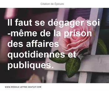 Citations Épicure