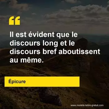 Citation Épicure
