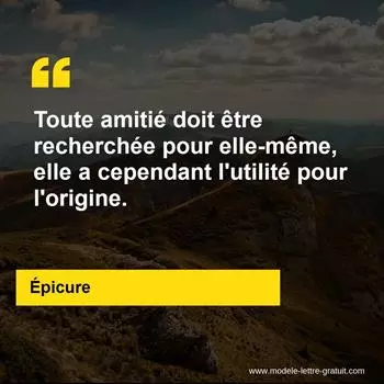 Citation Épicure