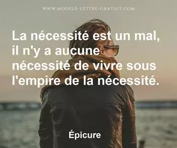 Citation de Épicure