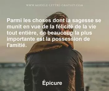 Citation de Épicure
