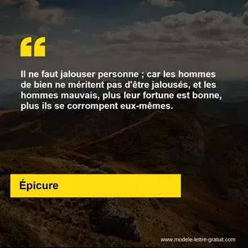 Citation Épicure