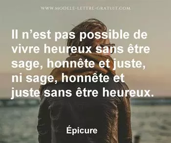 Citation de Épicure