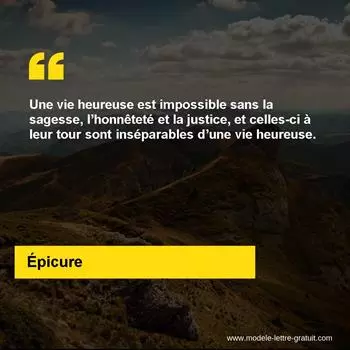 Citation Épicure