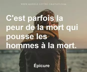 Citation de Épicure