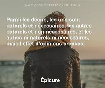 Citation de Épicure