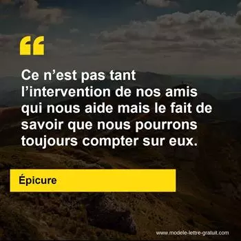Citation Épicure
