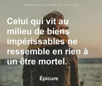 Citation de Épicure
