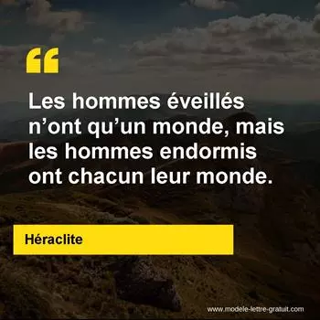 Citation Héraclite