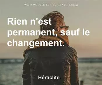 Citation de Héraclite