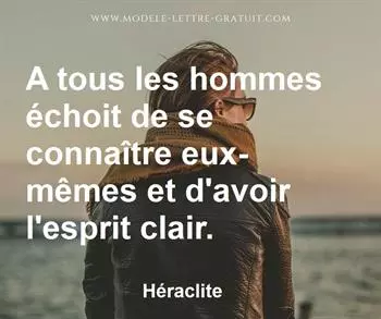 Citation de Héraclite