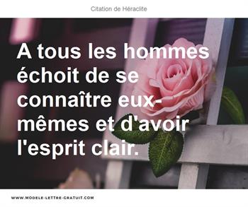 Citations Héraclite