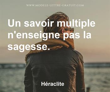 Citation de Héraclite