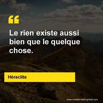 Citation Héraclite