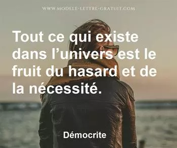 Citation de Démocrite