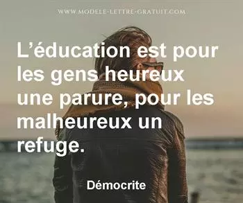 Citation de Démocrite