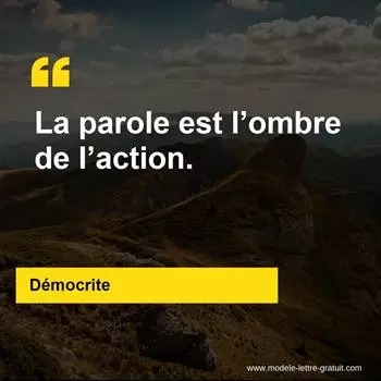 Citation Démocrite