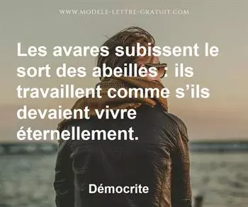 Citation de Démocrite