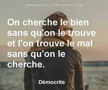 Citation de Démocrite