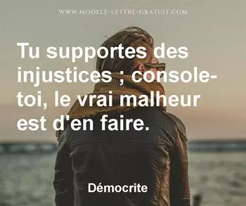 Citation de Démocrite