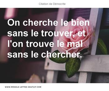 Citations Démocrite