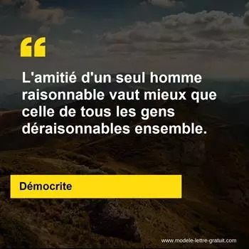 Citation Démocrite