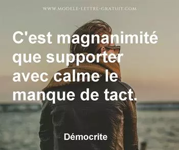 Citation de Démocrite