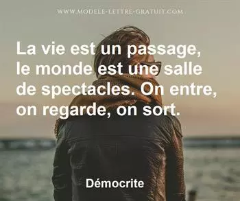 Citation de Démocrite