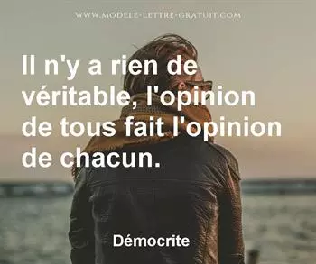 Citation de Démocrite