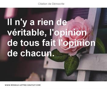 Citations Démocrite
